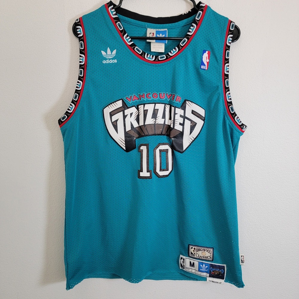 VTG Y2K Adidas Vancouver Grizzlies Mike Bibby #10 NBA Jersey Medium Classics